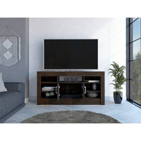 Rack de TV Romanzino Habano 121.6x60.3cm Para TV Hasta 50 Pulgadas con Un Cajón - Muebles para TV | Bylmo