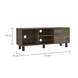 Rack de TV Soho Duna 115x45cm Para TV Hasta 45 Pulgadas con Un Cajón y con Ranuras para Cables y con Patas - Muebles de TV | Bylmo