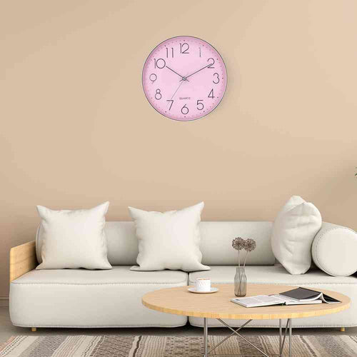 Reloj de Pared Moderno Plateado 30 cm