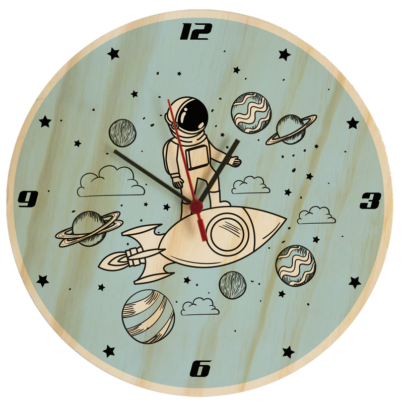 Reloj de Pared Space Astronauta Azul 29 x 29 cm