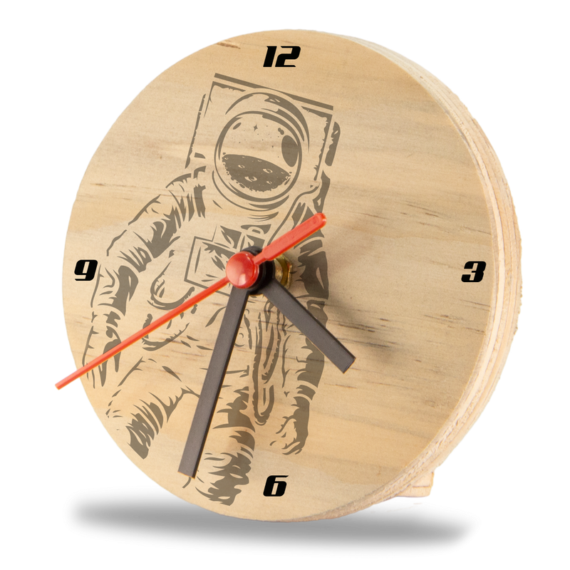 Reloj de Pared Space Astronauta Marrón 12 x 12 cm