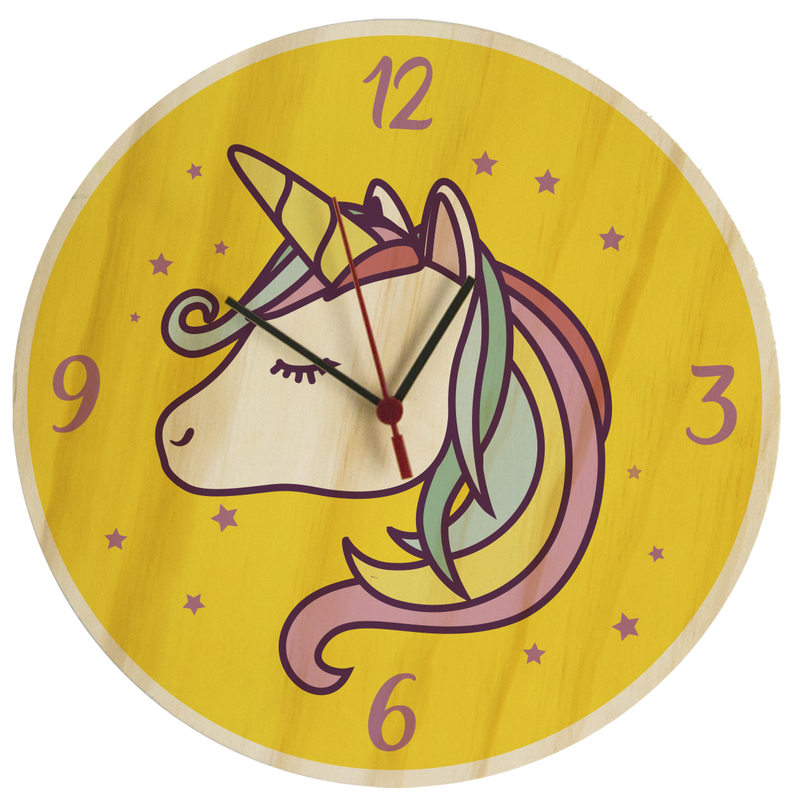 Reloj de Pared Unicornio Magical Multicolor 29 x 29 cm