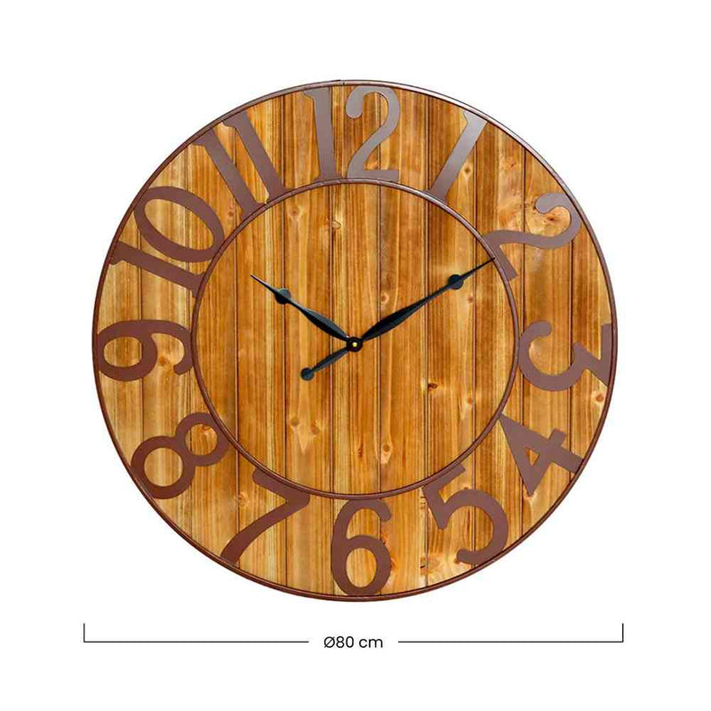 Reloj pared 50cm de estilo vintage