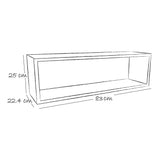 Repisa Lila 83 cm Rectangular Flotante - Repisas y Percheros | Bylmo