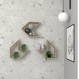 Set de 3 Repisas Saeta Rovere 37 cm - Repisas y Percheros | Bylmo