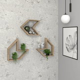 Set de 3 Repisas Saeta Rovere 37 cm - Repisas y Percheros | Bylmo