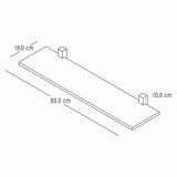 Repisa x2 Dado Caramelo 80 cm - Repisas y Percheros | Bylmo