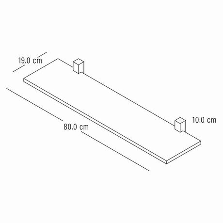 Repisa x2 Dado Caramelo 80 cm - Repisas y Percheros | Bylmo