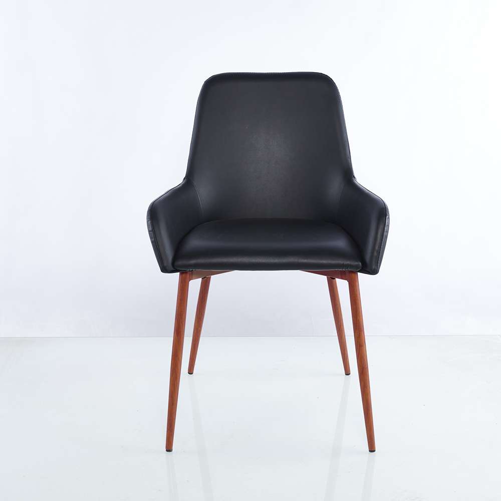 Set por 2 Sillas Negro 85x85cm Asiento Cuadrado con Espaldar - Sillas y Butacos | Bylmo