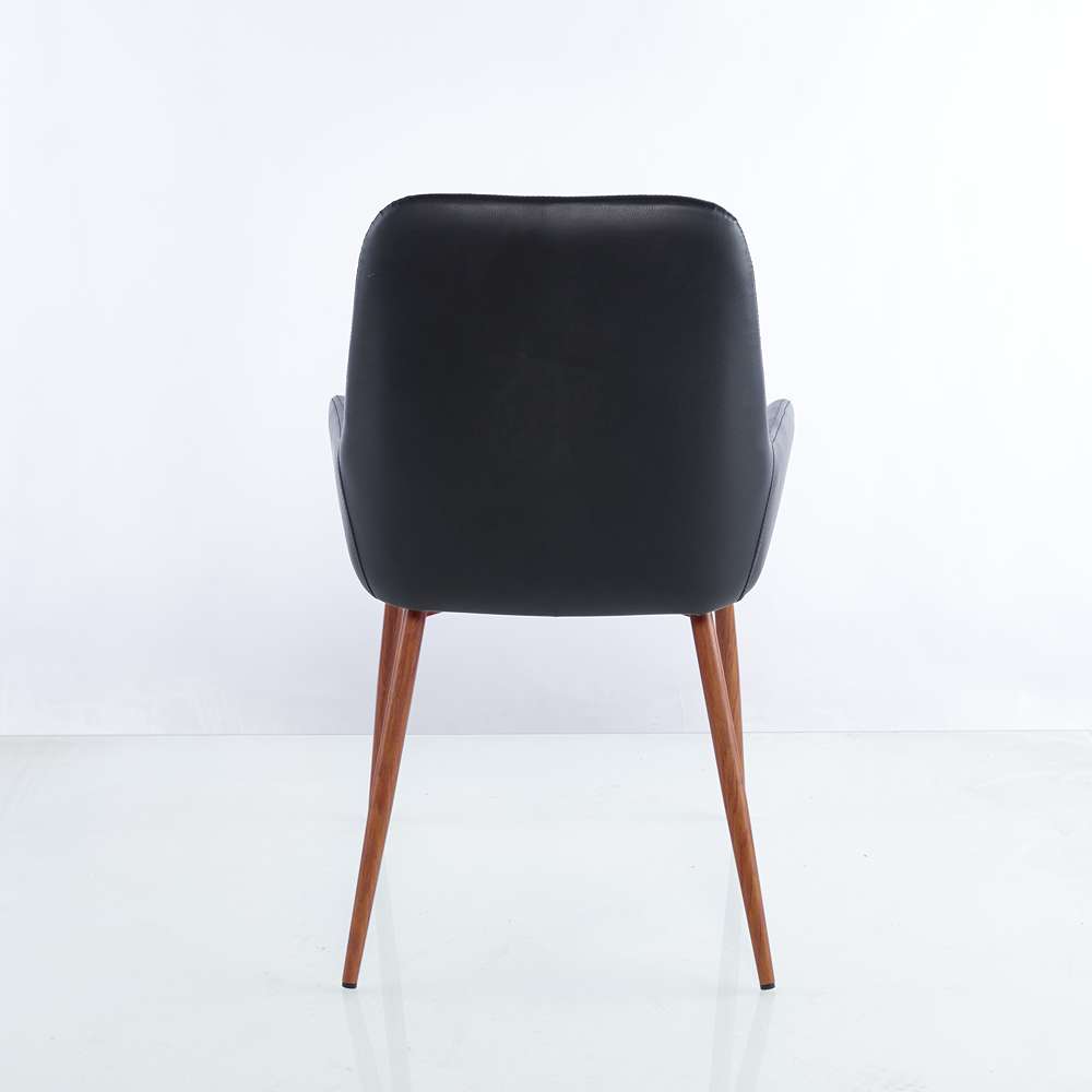 Set por 2 Sillas Negro 85x85cm Asiento Cuadrado con Espaldar - Sillas y Butacos | Bylmo