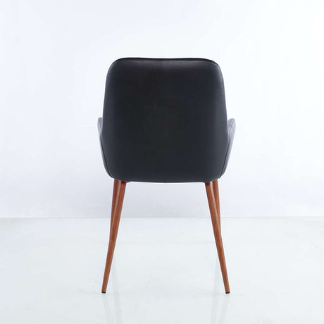 Set por 2 Sillas Negro 85x85cm Asiento Cuadrado con Espaldar - Sillas y Butacos | Bylmo