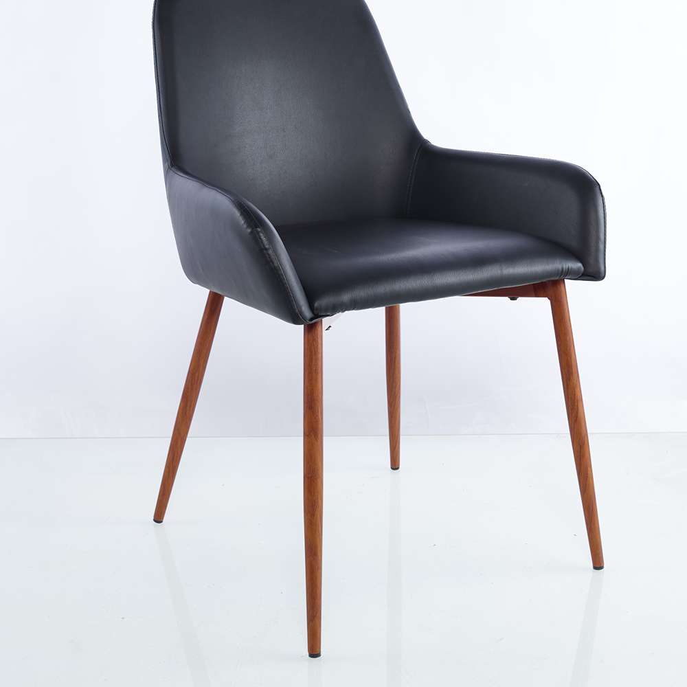 Set por 2 Sillas Negro 85x85cm Asiento Cuadrado con Espaldar - Sillas y Butacos | Bylmo