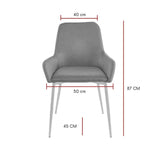 Set por 2 Sillas Negro 85x85cm Asiento Cuadrado con Espaldar - Sillas y Butacos | Bylmo