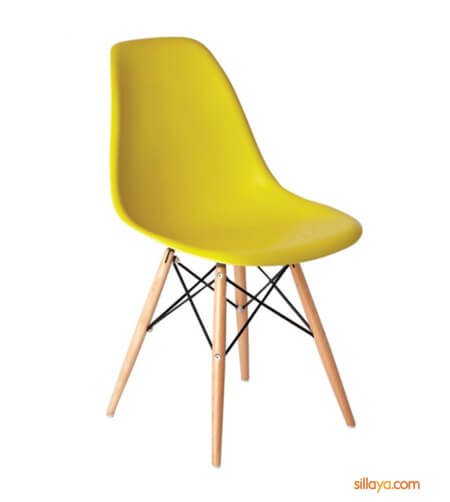 Silla Eames Amarillo 40 x 85 cm - Sillas y Butacos | Bylmo