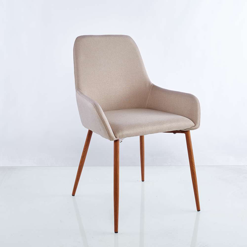 Set x 2 Sillas Just Café Claro 85 cm con Patas Metálicas - Sillas y Butacos | Bylmo