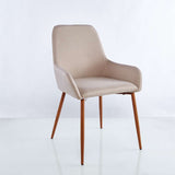 Set x 2 Sillas Just Café Claro 85 cm con Patas Metálicas - Sillas y Butacos | Bylmo