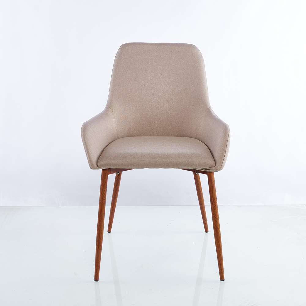 Set x 2 Sillas Just Café Claro 85 cm con Patas Metálicas - Sillas y Butacos | Bylmo