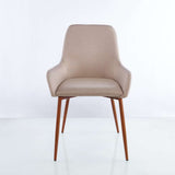 Set x 2 Sillas Just Café Claro 85 cm con Patas Metálicas - Sillas y Butacos | Bylmo