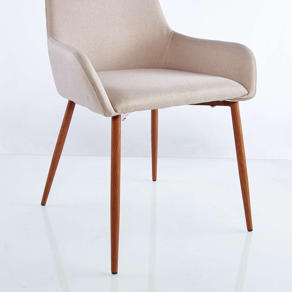 Set x 2 Sillas Just Café Claro 85 cm con Patas Metálicas - Sillas y Butacos | Bylmo