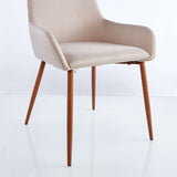 Set x 2 Sillas Just Café Claro 85 cm con Patas Metálicas - Sillas y Butacos | Bylmo