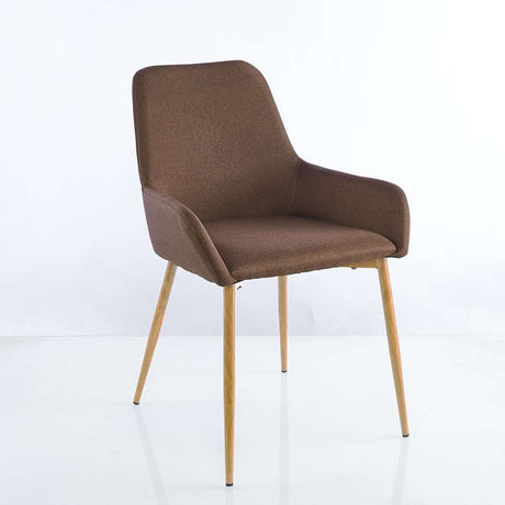 Set por 2 Sillas Cafe Oscuro 50x87cm Asiento Cuadrado con Espaldar - Sillas y Butacos | Bylmo