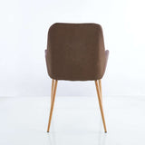 Set por 2 Sillas Cafe Oscuro 50x87cm Asiento Cuadrado con Espaldar - Sillas y Butacos | Bylmo