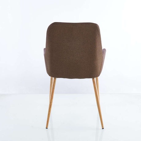 Set por 2 Sillas Cafe Oscuro 50x87cm Asiento Cuadrado con Espaldar - Sillas y Butacos | Bylmo