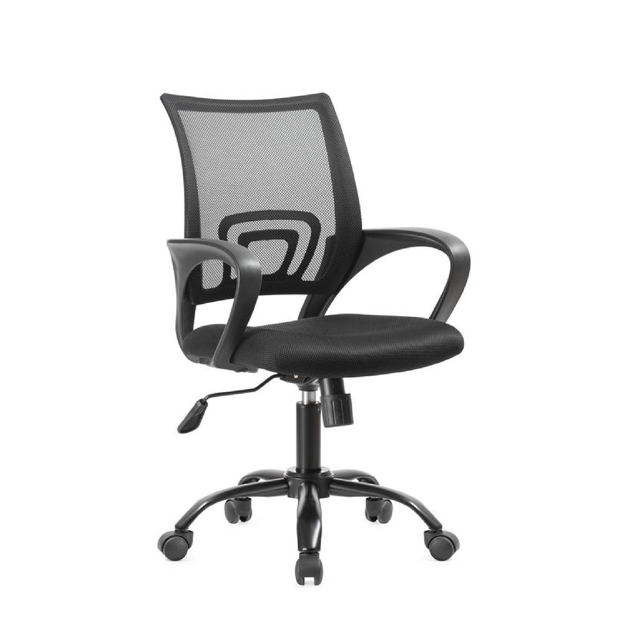 Silla Atenas Negro 55 cm con Altura Regulable - Sillas de Oficina | Bylmo