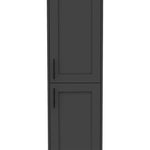 Mueble Auxiliar Plomo 45 cm con Dos Puertas