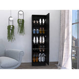 Zapatero Leto Wengue 47x170cm Vertical de Cinco Niveles para Diez pares de Zapatos - Closets | Bylmo
