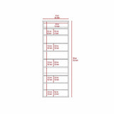 Zapatero Muvi Blanco 47x138cm Vertical de Cinco Niveles para Diez pares de Zapatos - Zapateros | Bylmo