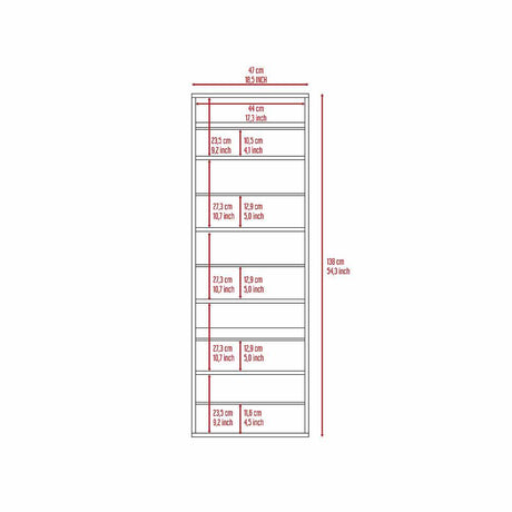 Zapatero Muvi Blanco 47x138cm Vertical de Cinco Niveles para Diez pares de Zapatos - Zapateros | Bylmo