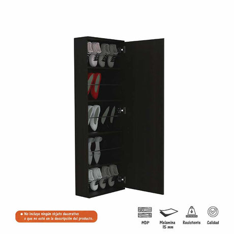 Zapatero Muvi Wengue 47x138cm Vertical de Cinco Niveles para Diez pares de Zapatos - Zapateros | Bylmo