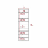 Zapatero Muvi Wengue 47x138cm Vertical de Cinco Niveles para Diez pares de Zapatos - Zapateros | Bylmo