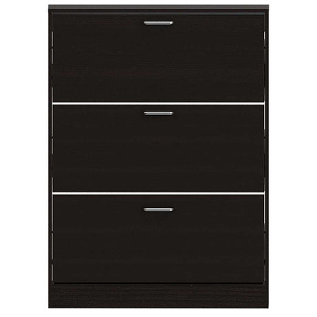 Zapatero Z 94 Wengue 94x94cm Vertical de Tres Niveles para Nueve pares de Zapatos - Zapateros | Bylmo